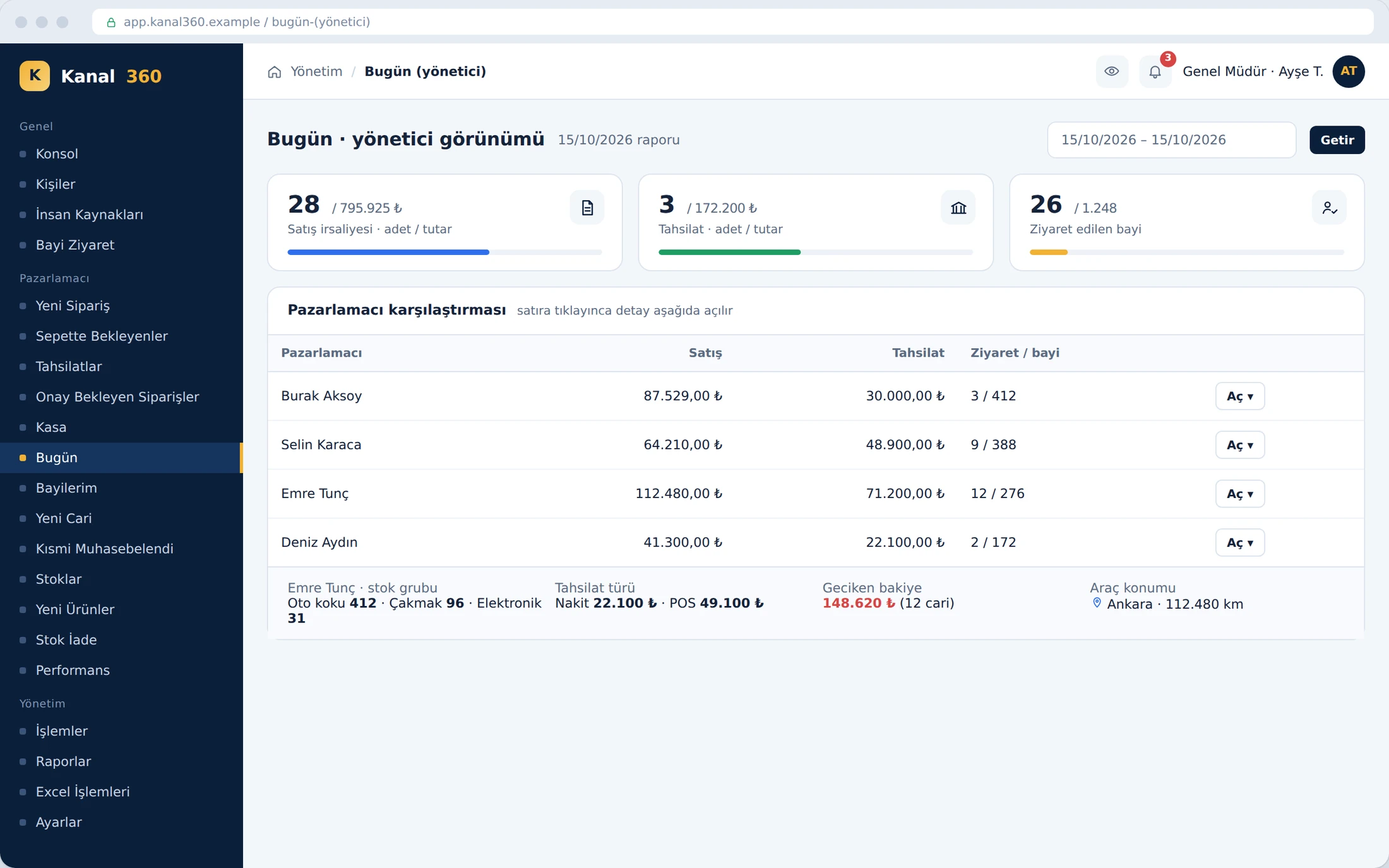 Bayi360 — Desktop view