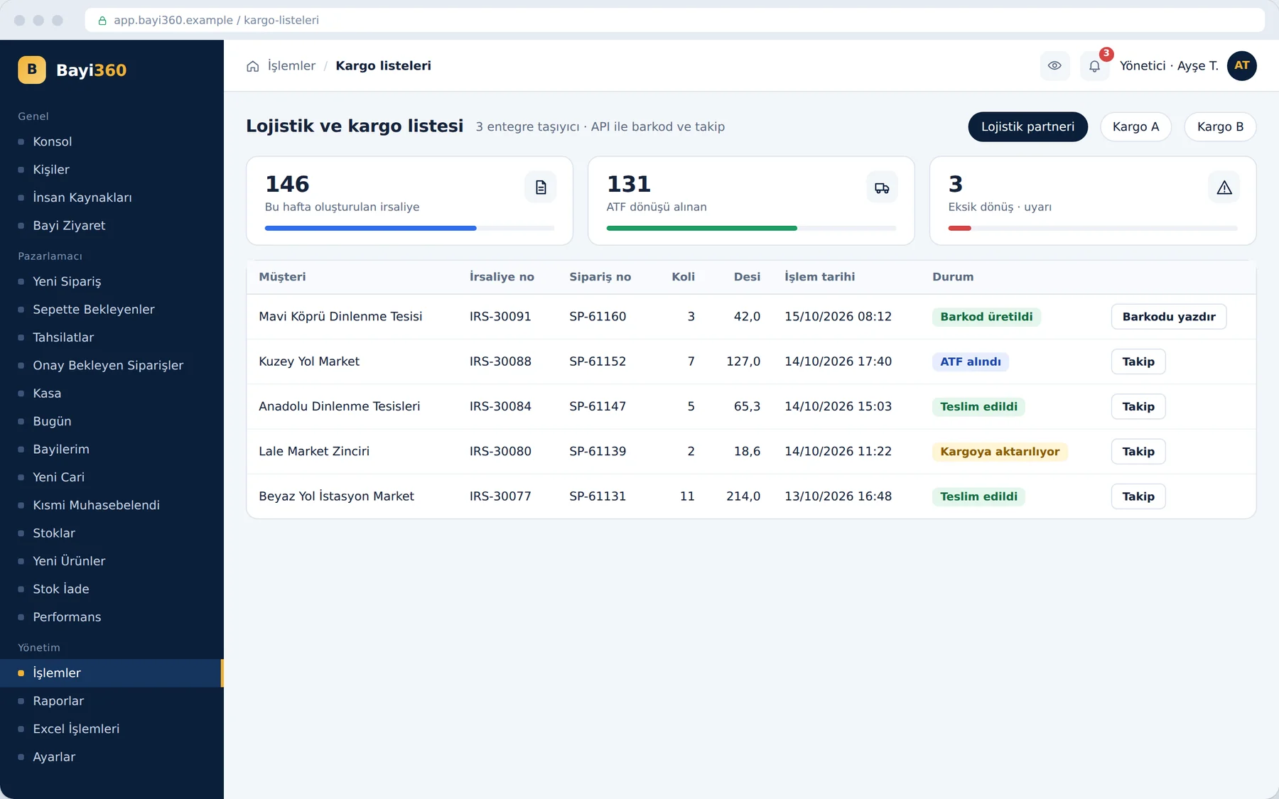 Logistics and courier integration
