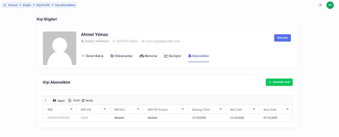 Subscription engine